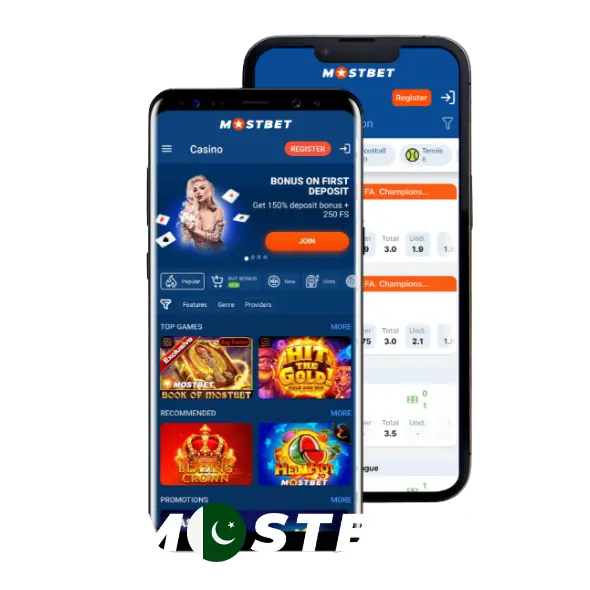 Mostbet app screenshots